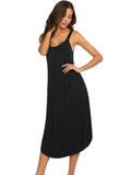Solid Color Halter Home Nightdress Aosig