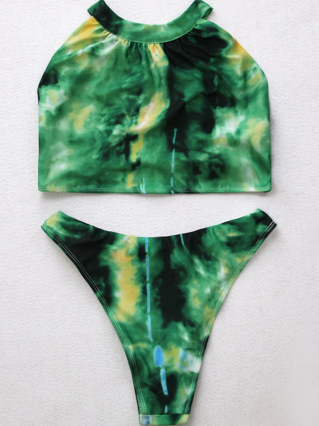 Split Color Bikini Swimsuit Aosig
