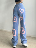 Straight Leg Jeans Hip Hop Casual Pants Aosig