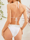 Strappy Cut-out Bikini Swimsuit Aosig