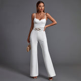 Strappy Sleeveless Backless Bandage Jumpsuit