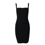 Strappy Sleeveless Backless Midi Bandage Dress Aosig