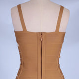 Strappy Sleeveless Cut Out Over Knee Bandage Dress PF19176 Aosig