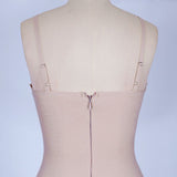 Strappy Sleeveless Embroidered Mini Bandage Dress PS19112 Aosig