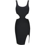 Strappy Sleeveless Hollow Out Mini Bandage Dress PF091903 Aosig