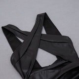 Strappy Sleeveless Hollow out Midi Bodycon Dress HB75960 Aosig