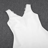 Strappy Sleeveless Lace Mini Bandage Dress PP091912 Aosig
