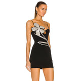 Strappy Sleeveless Mini Rhinestone Bandage Dress HB79600 Aosig