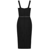 Strappy Sleeveless Slit Midi Bandage Dress PP20018 Aosig