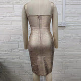 Strappy Sleeveless Striped Midi Bandage Dress H0871 Aosig