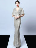 Tassel Beaded banquet evening dress Aosig