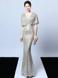 Tassel Beaded banquet evening dress Aosig