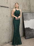 Tassel Beaded elegant evening dress Aosig