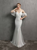 Tassel Beaded elegant evening dress Aosig