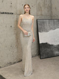 Tassel Beaded elegant evening dress Aosig