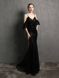 Tassel Beaded elegant evening dress Aosig