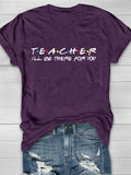 Teacher T-Shirt Aosig