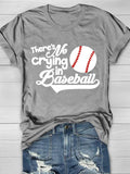 There's No Crying In Baseball Short Sleeve T-Shirt Aosig