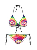 Tie-dye Print Bikini Swimsuit Aosig