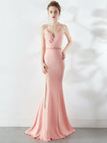 Trailing sexy slim evening dress Aosig