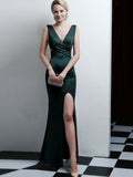 Trailing sexy slim evening dress Aosig