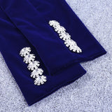 Velvet Fall&Winter Crystal Buckle Suit Aosig