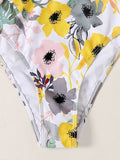 Falbala Floral Bikini Swimwear