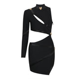 Cutout Slit Bodycon Dress