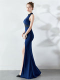 long style Halter evening dress Aosig