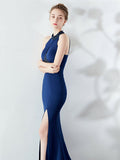 long style Halter evening dress Aosig