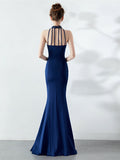 long style Halter evening dress Aosig