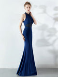 long style Halter evening dress Aosig