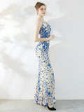 slim long evening dress Aosig